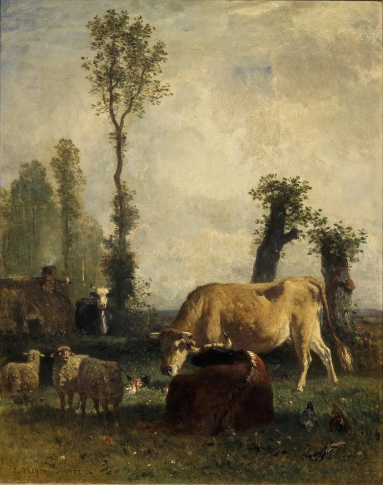 Mucche e pecore al pascolo - Centraal Museum, Utrecht